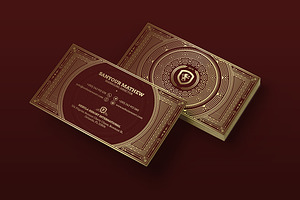 Gold Luxury Business Card