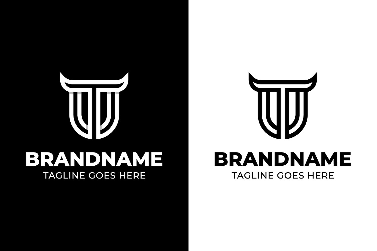 Letters TU or UT Bull Logo, a Branding & Logo Template by Pray Art Design Studio (Photo 2 of 2)