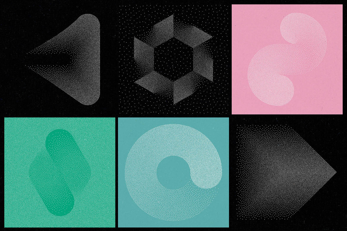 Stipple 2 - 100 dotted objects, an Object Graphic by kloroform (Photo 2 of 21)
