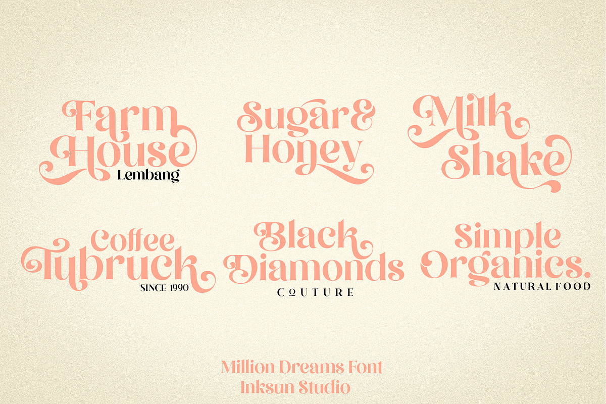 Million Dreams, a Sans Serif Font by INKSUN™ (Photo 3 of 8)