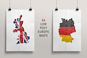 46 Low-Poly European Maps/FLags, an Illustration by Lukino (Thumbnail 1 of 4)