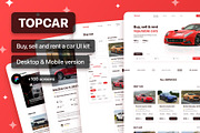 Topcar - Buy, sell and rent a car, an UI Kit Template by TruongHuy10 (Thumbnail 1 of 5)