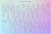 Procreate Bundle Body Poses, a Brush Add-On by SmuffizStudio (Thumbnail 2 of 3)