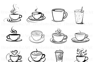 Cafe Sketches Clipart