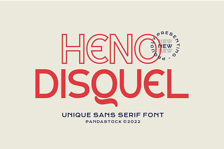 Heno Disquel - Sans Serif Style, a Sans Serif Font by Imoodev