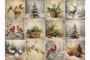 Vintage Christmas Paintings