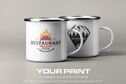 7 Mockups of Enamel Metal Mug, a Cups & Container Mockup by Grow Design Craft Studio (Thumbnail 4 of 8)