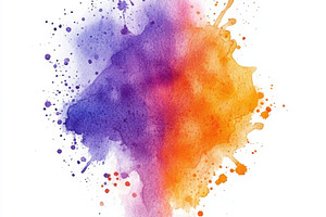 Abstract watercolor splash purple or, an Abstract Photo by Pixeness Studio