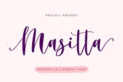 Masitta | Calligraphy Font, a Script Font by Yuby Creative (Thumbnail 1 of 6)