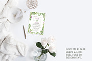 Greenery Wedding Invitation Template, an Invitation Template by Cyrah's Collection (Thumbnail 2 of 4)