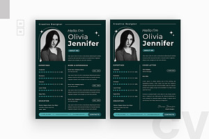 Green Style Resume CV