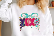 XOXO Valentine Bow PNG, Patchwork He, an Illustration by designcity5 (Thumbnail 6 of 8)
