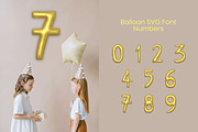 Balloon SVG Font Golden, a Handwritten Font by 3Motional (Thumbnail 2 of 6)