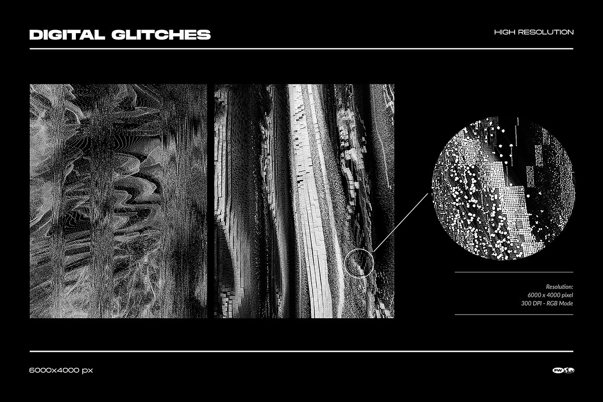 Anomaly - 32 Digital Glitch Textures, a Texture Graphic by FLYERWRK (Photo 5 of 10)
