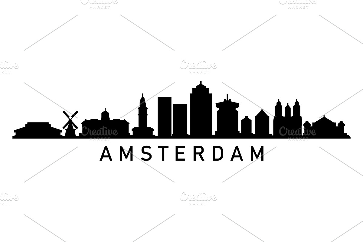 Skyline Amsterdam, an Illustration by Mark1987