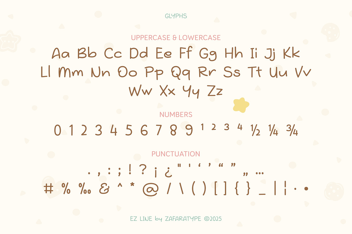 EZ Biscuit, a Handwritten Font by Zafara Studios (Photo 3 of 6)
