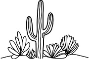 Desert Cactus SVG Bundle, an Object Graphic by Designer_Momina (Thumbnail 15 of 16)