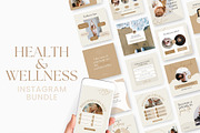 Health & Wellness Instagram Bundle, a Social Media Template by Ciera Design Templates (Thumbnail 1 of 11)