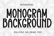 Monogram Background | Script Font, a Handwritten Font by Scratchones (Thumbnail 1 of 8)