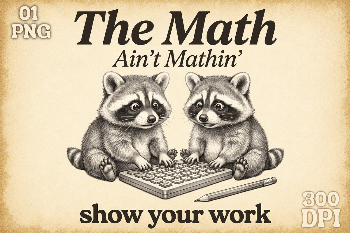 Funny Raccoon PNG Sublimation Bundle, an Object Illustration by Sublimation Artist (Photo 5 of 23)
