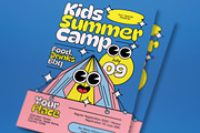 Kids Summer Camp Flyer, a Flyer Template by graphicook (Thumbnail 2 of 3)