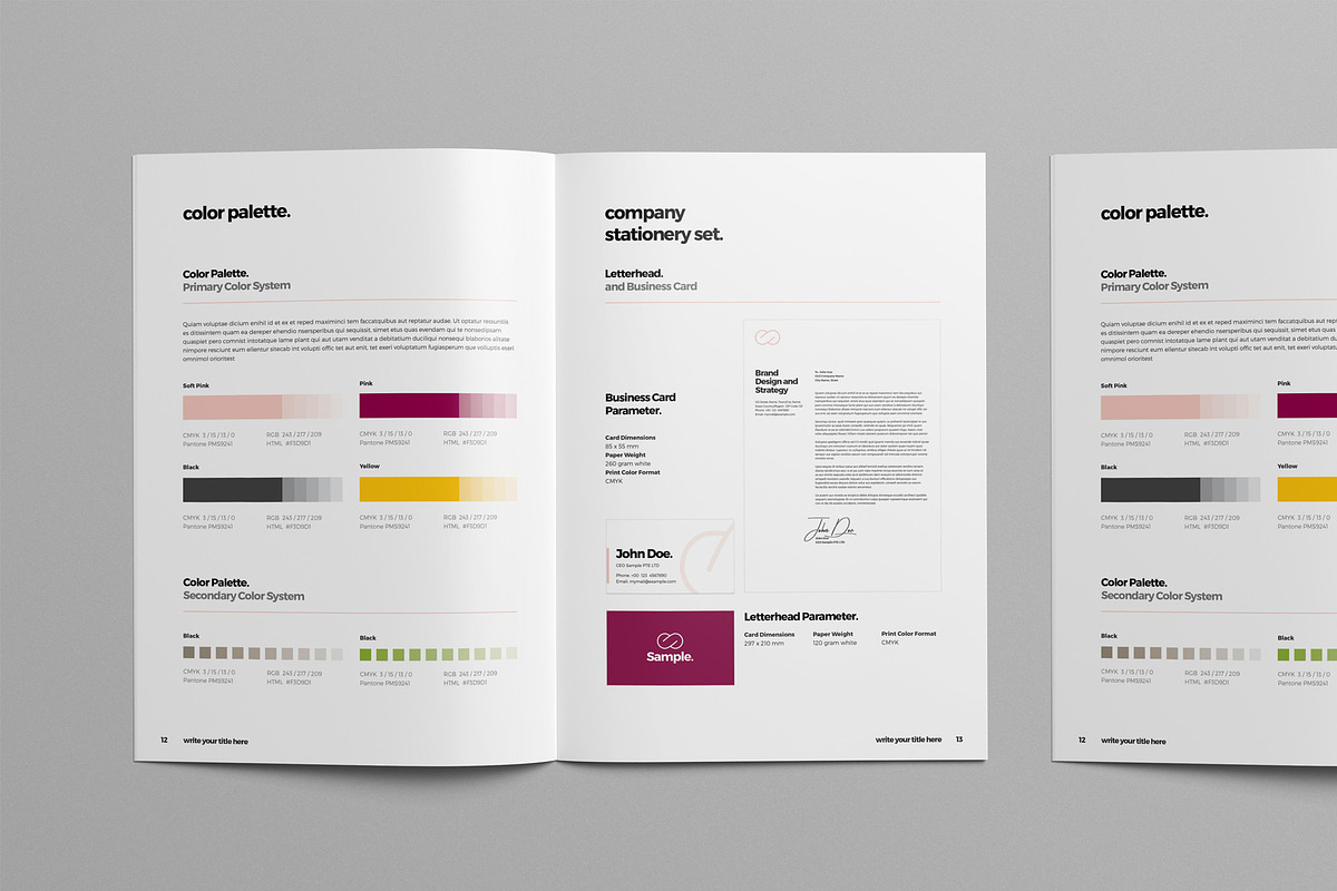 Brand Style Guide Layout, a Presentation Template by broluthfi (Photo 4 of 5)