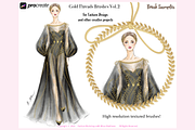 49 GOLD THREAD (2) Procreate Brushes, a Brush Add-On by Fashion Workshop Bkk (Thumbnail 4 of 10)