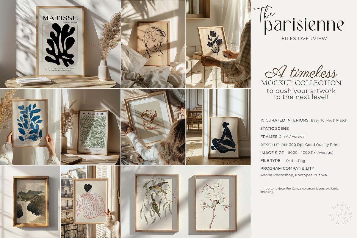 Parisienne Frames Mockup Bundle, a Household Mockup by Blank Studio (Photo 6 of 6)