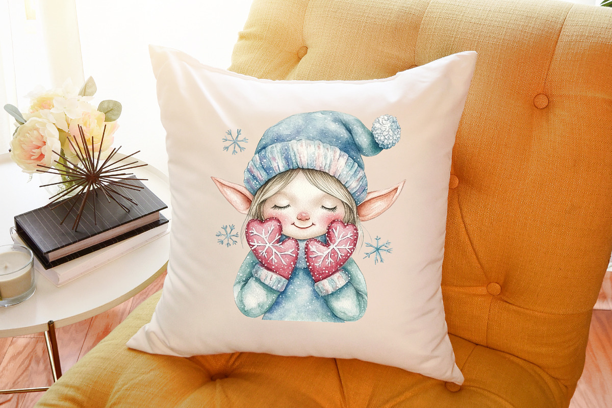 Whimsical Christmas Elf Clipart Bund, an Illustration by Sublimation Artist (Photo 6 of 6)