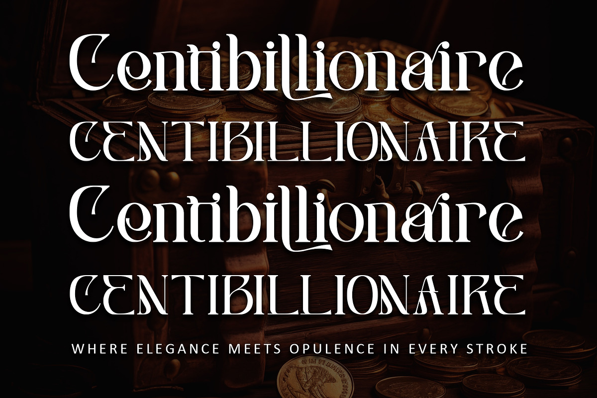 Centibillionaire, a Serif Font by Letterara (Photo 1 of 13)
