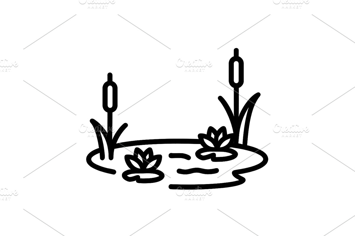 Serenity in a tranquil pond, an Animal Illustration by ZinetroN