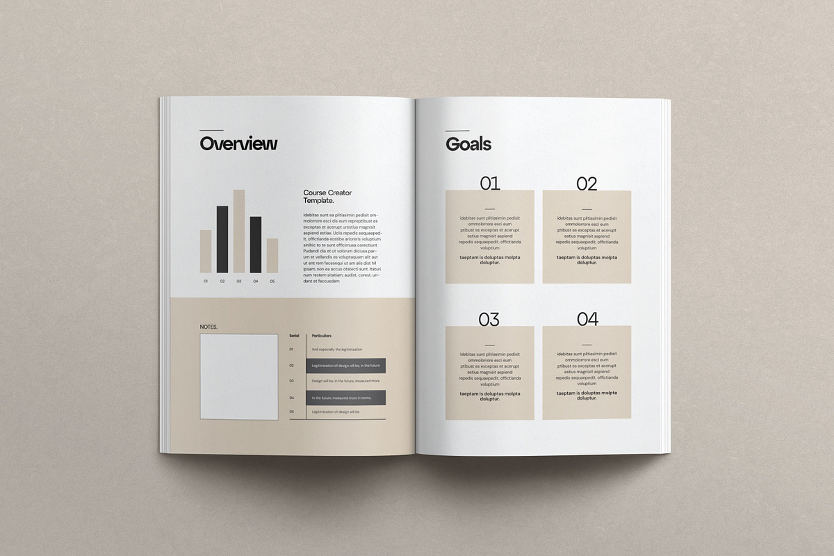 Course Book Template, a Brochure Template by Creatiya Type (Photo 7 of 8)