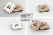 Small Square Paper Box&Lid Mockup, a Cups & Container Mockup by INCDesign (Thumbnail 6 of 10)