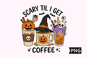 Scary Coffee Halloween Illustration, a Seasonal Illustration by Creative Art (Thumbnail 1 of 3)