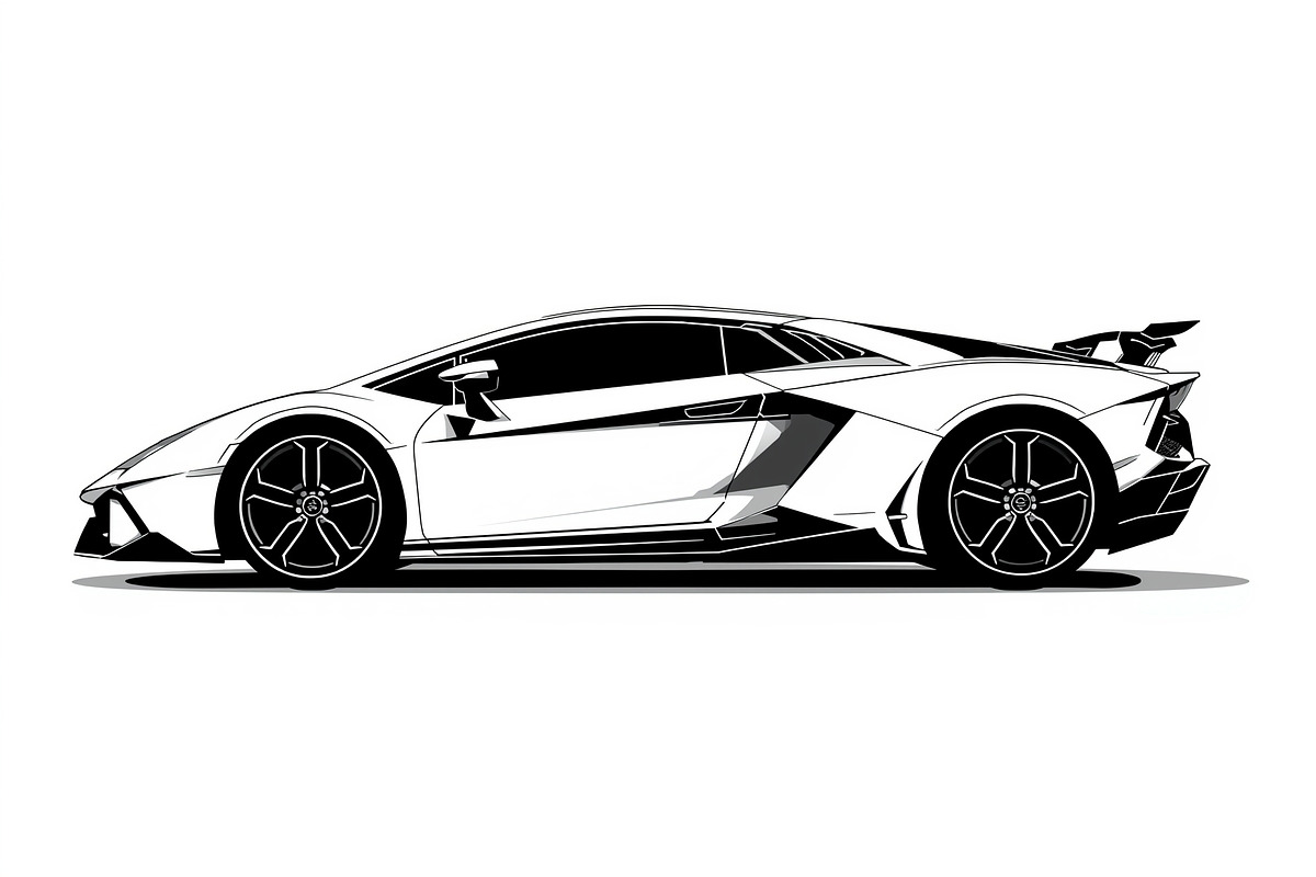 Supercar Vector Collection Bundle, an Illustration by Creativeshirt (Photo 8 of 9)