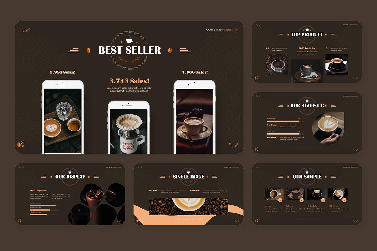 Coffee Taste Powerpoint, a Presentation Template by NecrolitSlide (Photo 3 of 10)