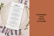 Minimalist Dinner Menu Canva Templat, a Card Template by GraphiCarola (Thumbnail 4 of 6)