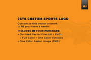 Jets | Custom Sports Logo, a Branding & Logo Template by Doug Houvener (Thumbnail 2 of 2)