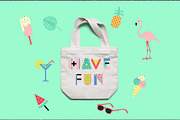 Memphis Alphabet and summer cards, a Decorative Illustration by DinaraChernaya (Thumbnail 4 of 7)