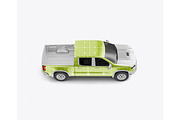 Pickup Truck Mockup, a Product Mockup by OneVectorStock (Thumbnail 11 of 16)