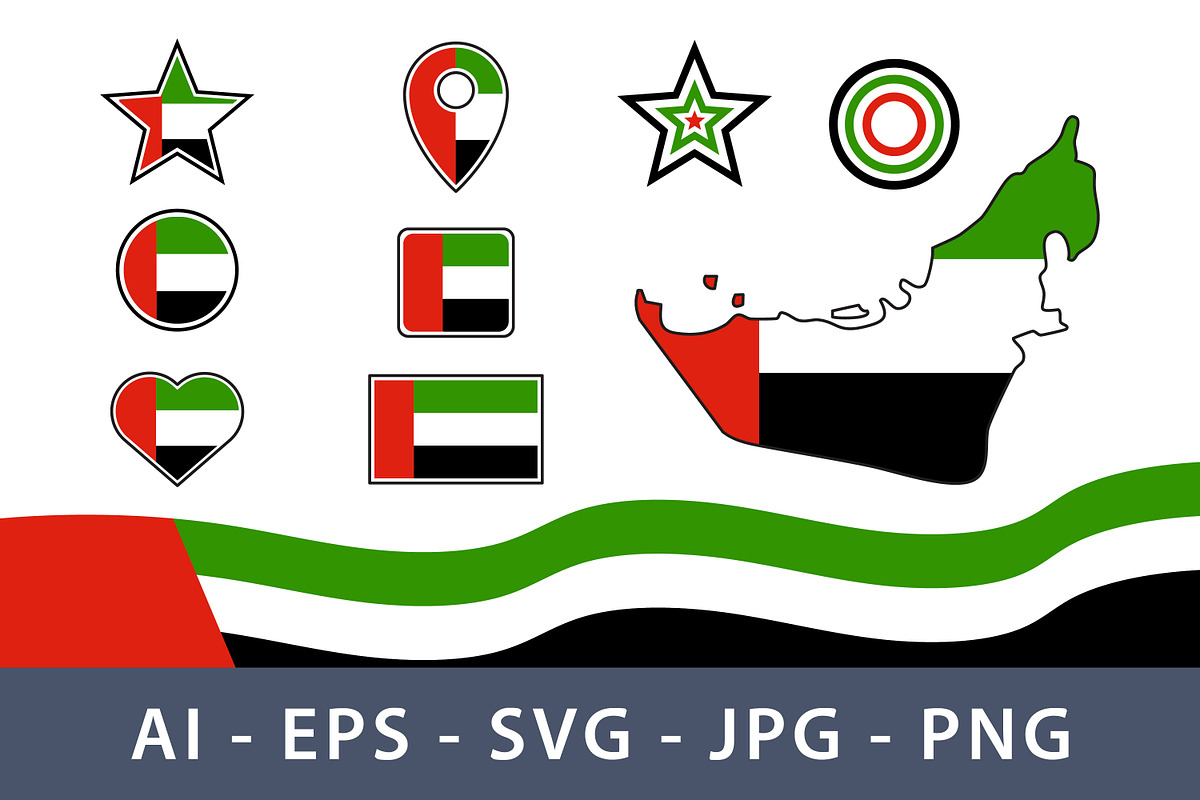 United Arab Emirates Flag Map icon, a Duotone Icon by Saba Vector (Photo 1 of 3)