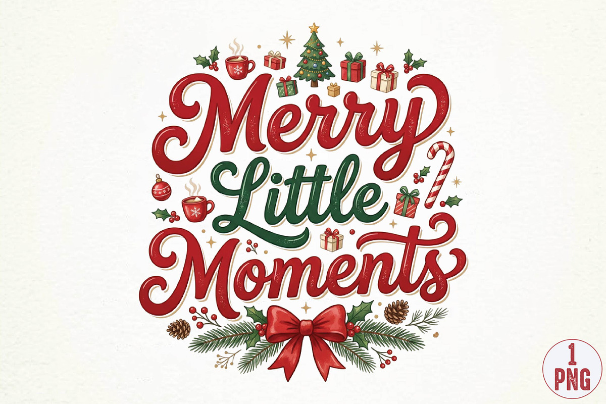 Merry Little Moments PNG Design, a Seasonal Illustration by DreamPrint404 (Photo 6 of 6)