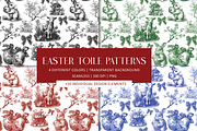 Easter Toile Seamless Pattern Set, a Pattern Graphic by AYAKA Studio Co. (Thumbnail 1 of 12)
