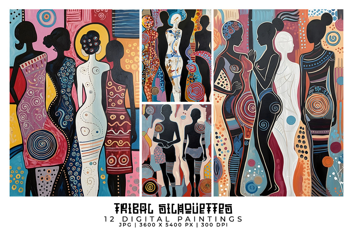Tribal Silhouettes Paintings, a Person Illustration by Digital Art Creations (Photo 3 of 5)