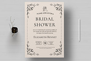 Bridal Shower Invitations Template, a Stationery Template by MightyDesign (Thumbnail 1 of 8)