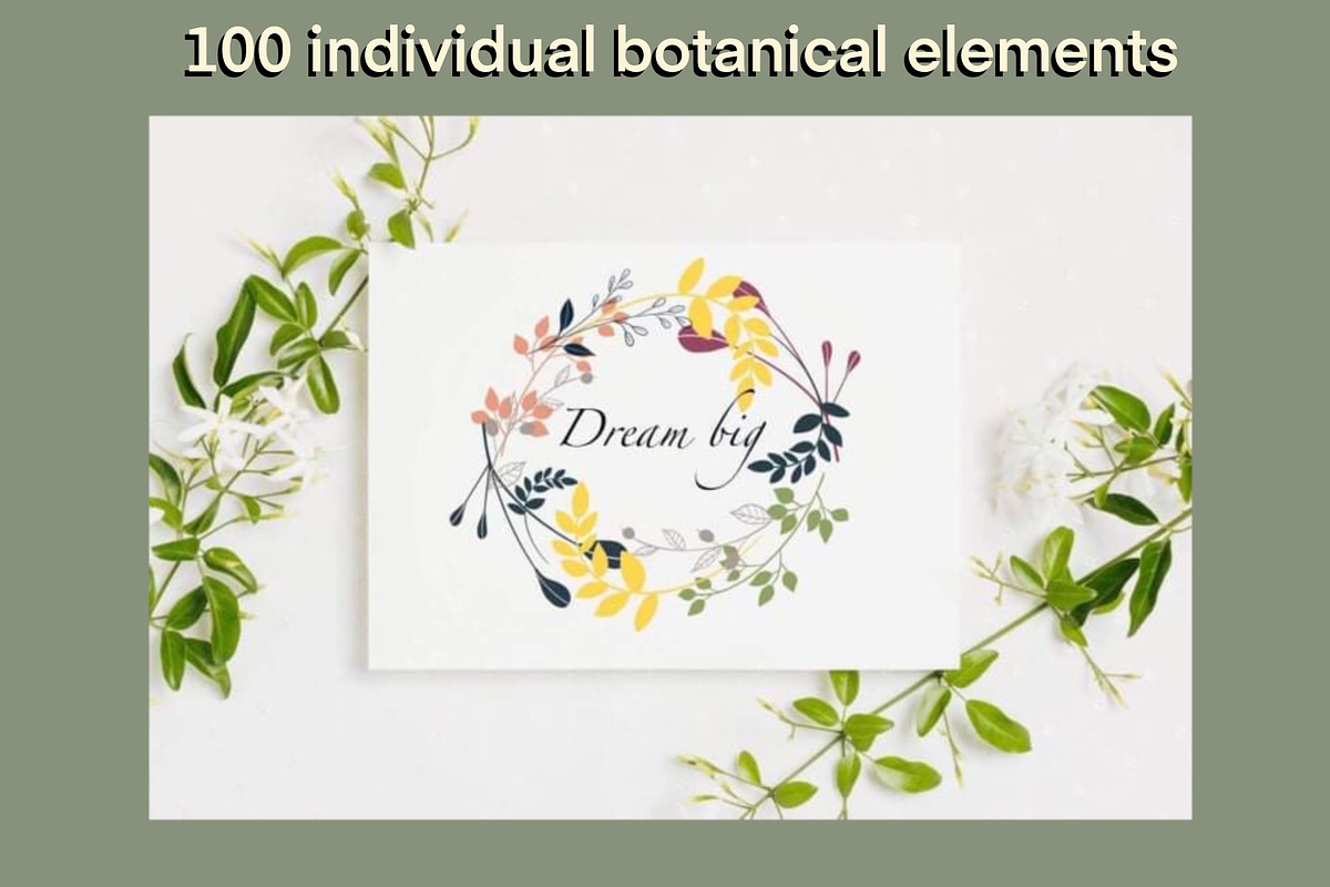 100 floral stamp brushes for Procreate display picture 1