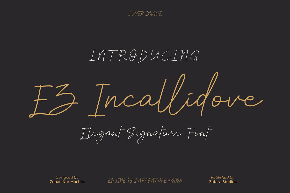 EZ Incallidove, a Handwritten Font by Zafara Studios (Photo 1 of 6)