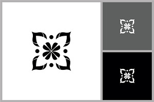Decorative Floral Square Ornament, a Branding & Logo Template by quadrazo
