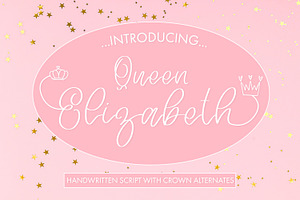 Queen Elizabeth A Royal Script Font