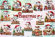 Funny Christmas Goat with Fence PNG, an Object Graphic by designcity5 (Thumbnail 1 of 5)